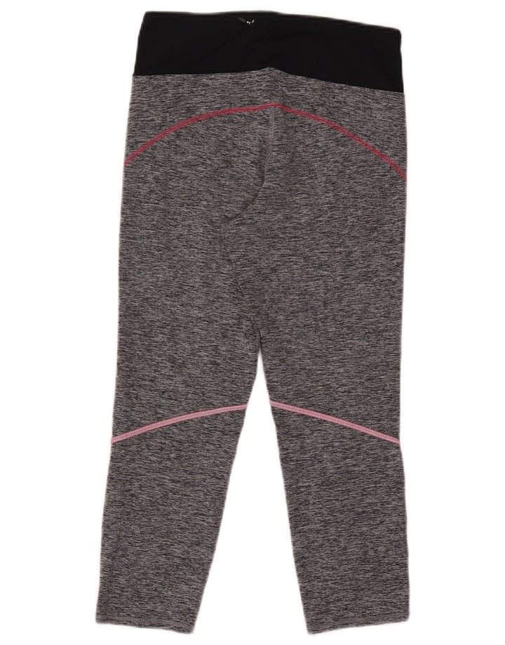 MARKS & SPENCER Capri-Leggings für Damen, UK 10, Größe S, Grau, Farbblock