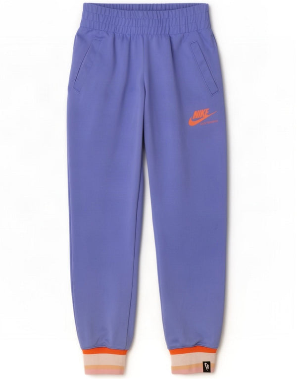 Nike Trainingshose für Mädchen, Jogger, 12–13 Jahre, Größe L, Blau, Farbblock