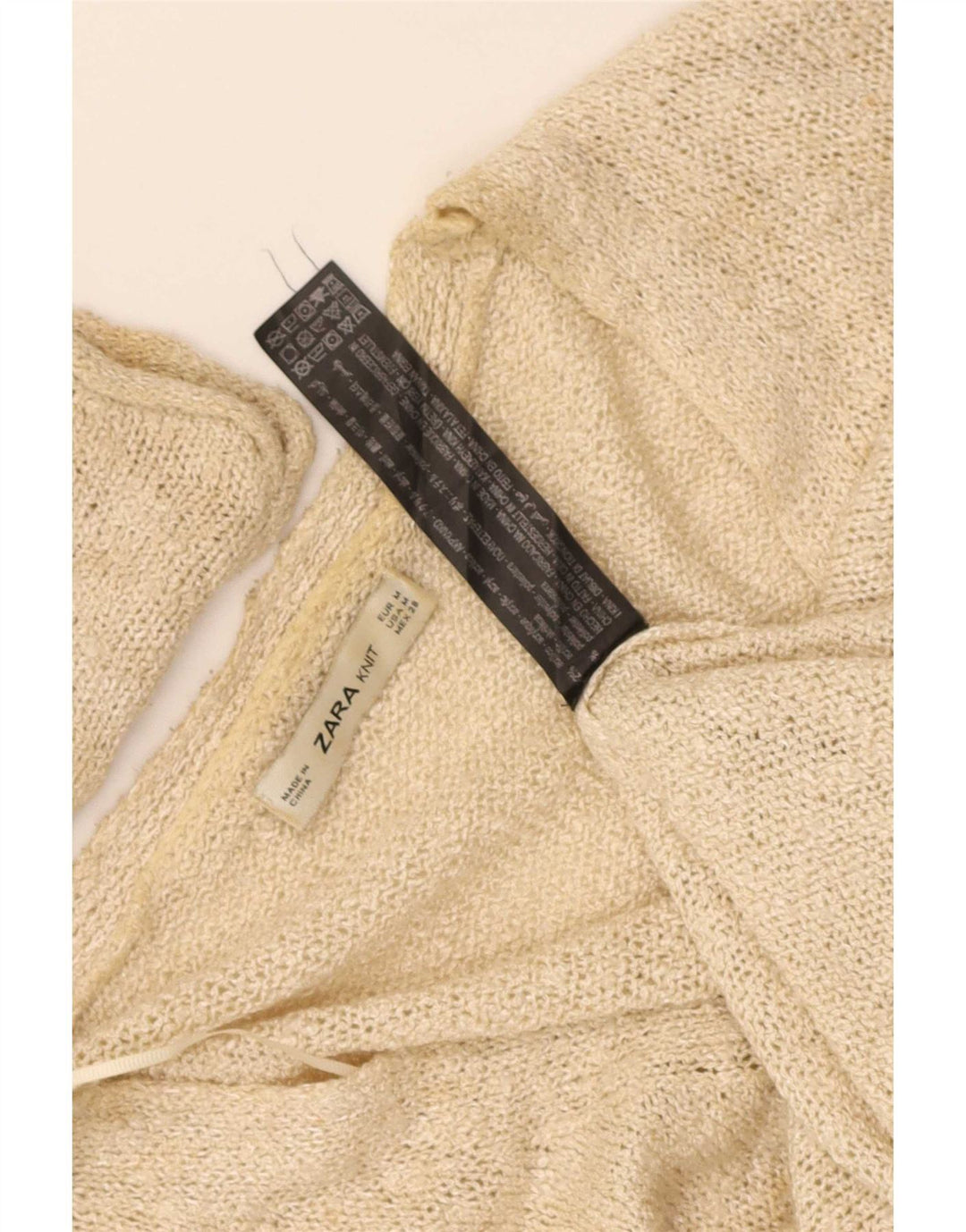 Zara Damen-Strickjacke in Übergröße, Gr. 14, Mittelbeige, Acryl