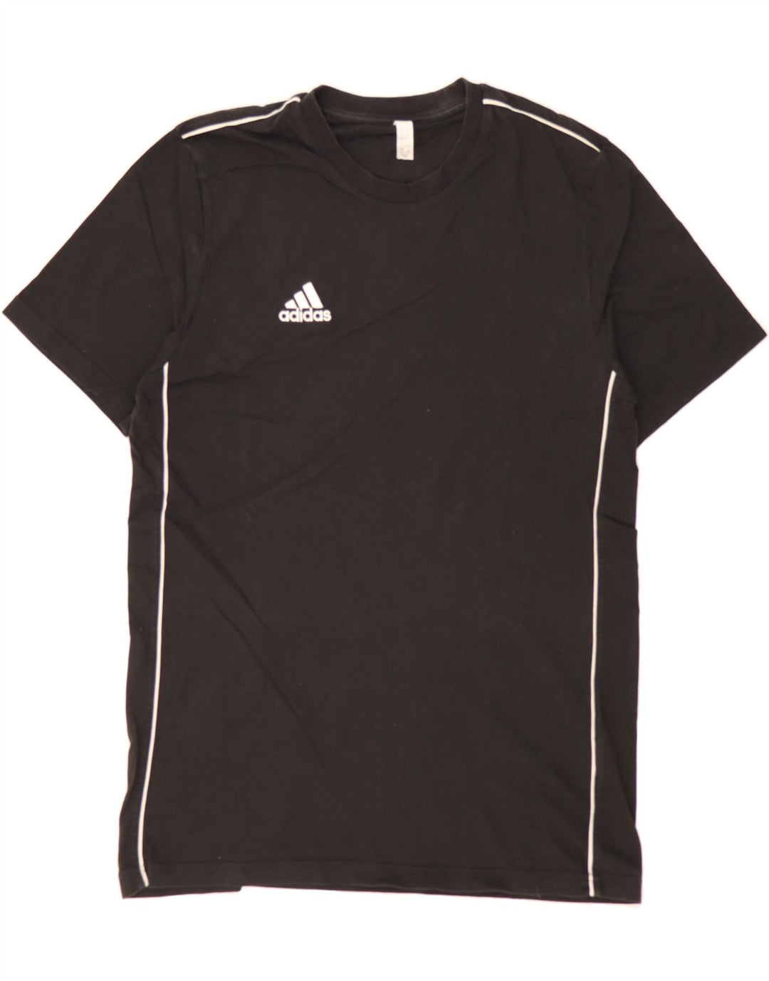ADIDAS Mens T-Shirt Top Large Black Cotton Vintage Adidas and Second-Hand Adidas from Messina Hembry 