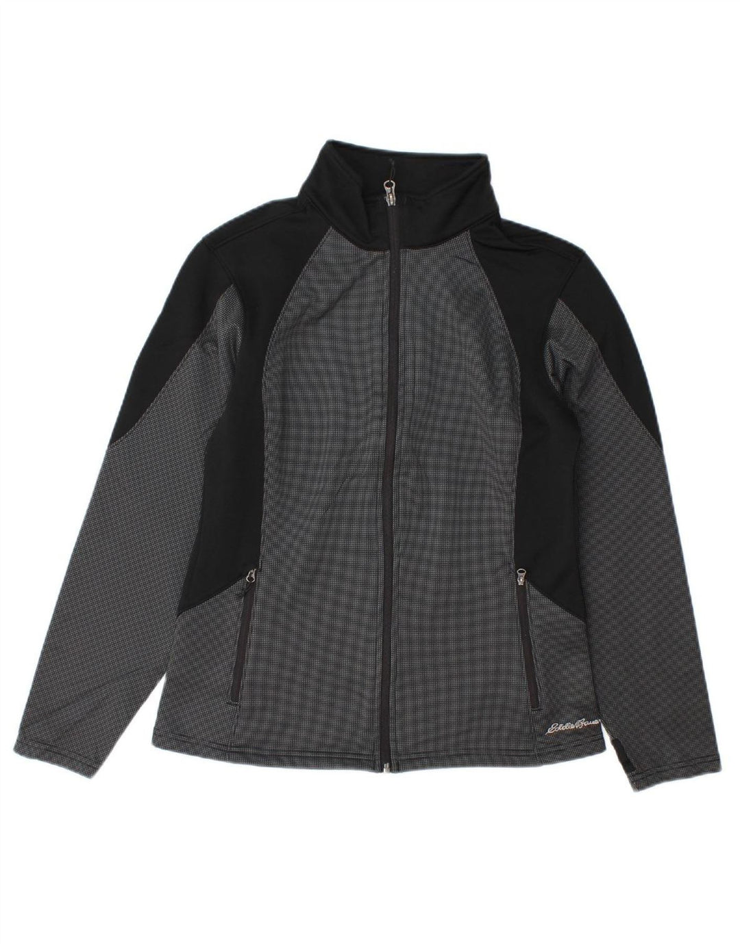 EDDIE BAUER Womens Tracksuit Top Jacket UK 10 Small Grey Colourblock