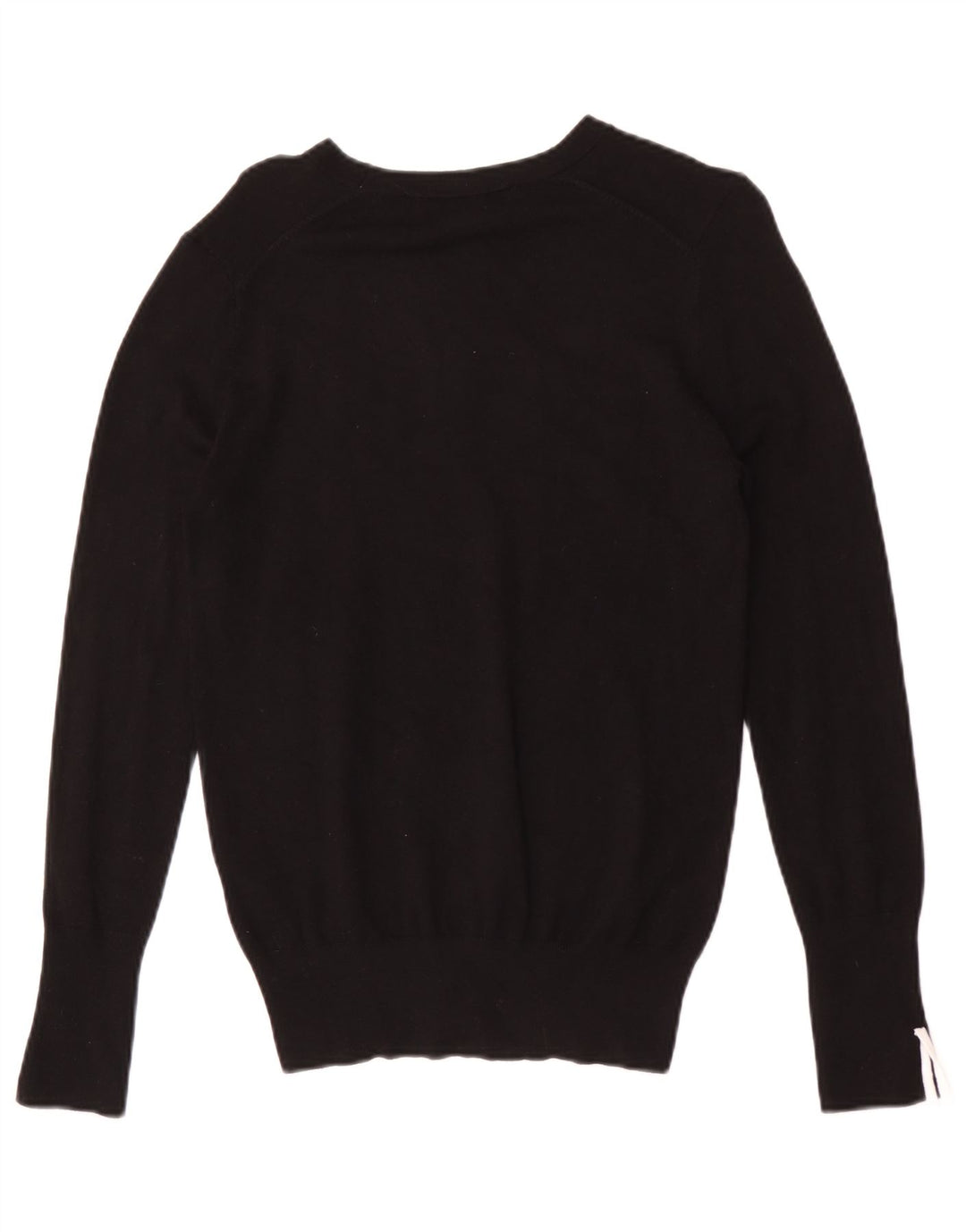 Zara Damen-Pullover mit U-Boot-Ausschnitt, UK 12, mittlere schwarze Viskose