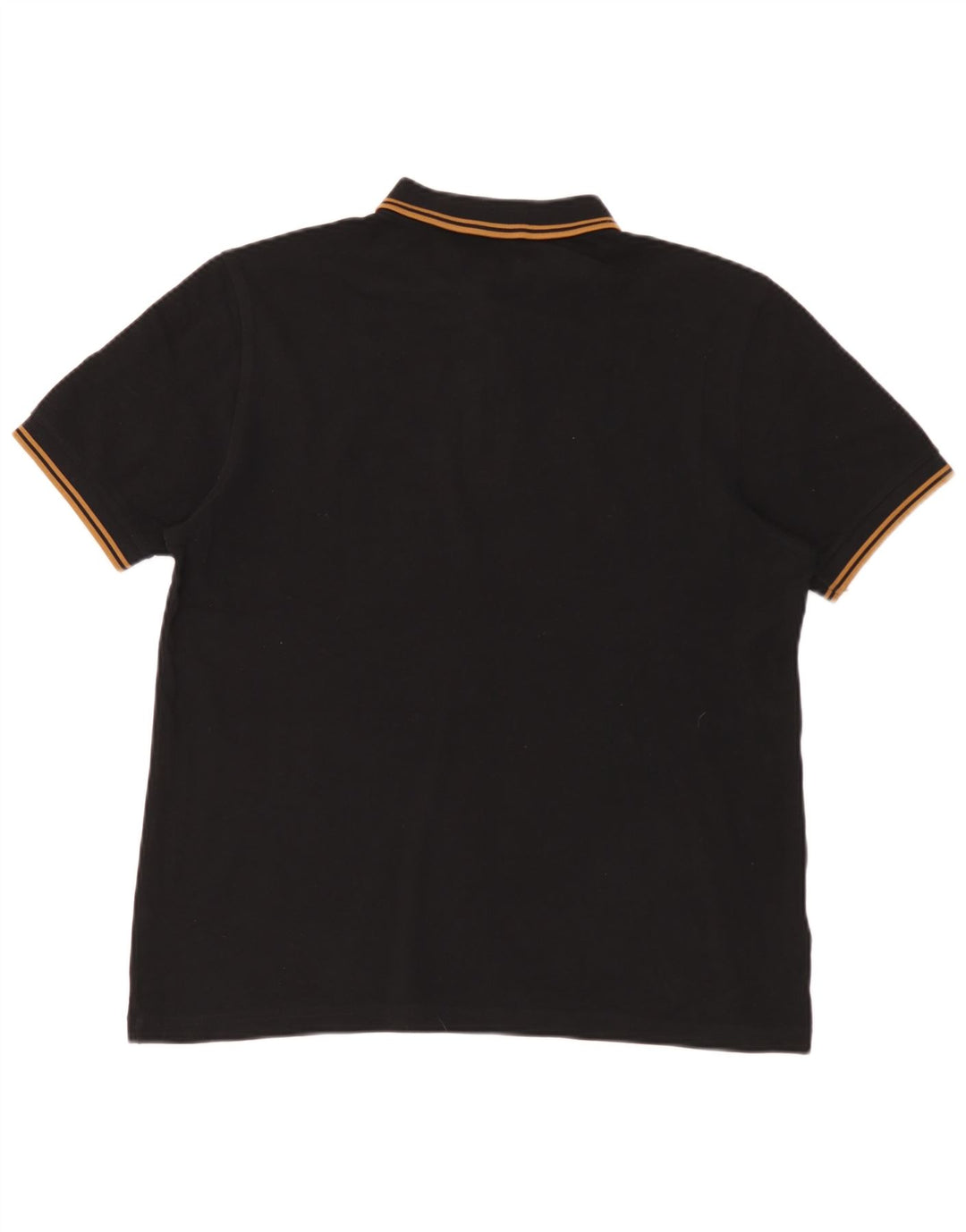 Fred Perry Herren-Poloshirt, große schwarze Baumwolle