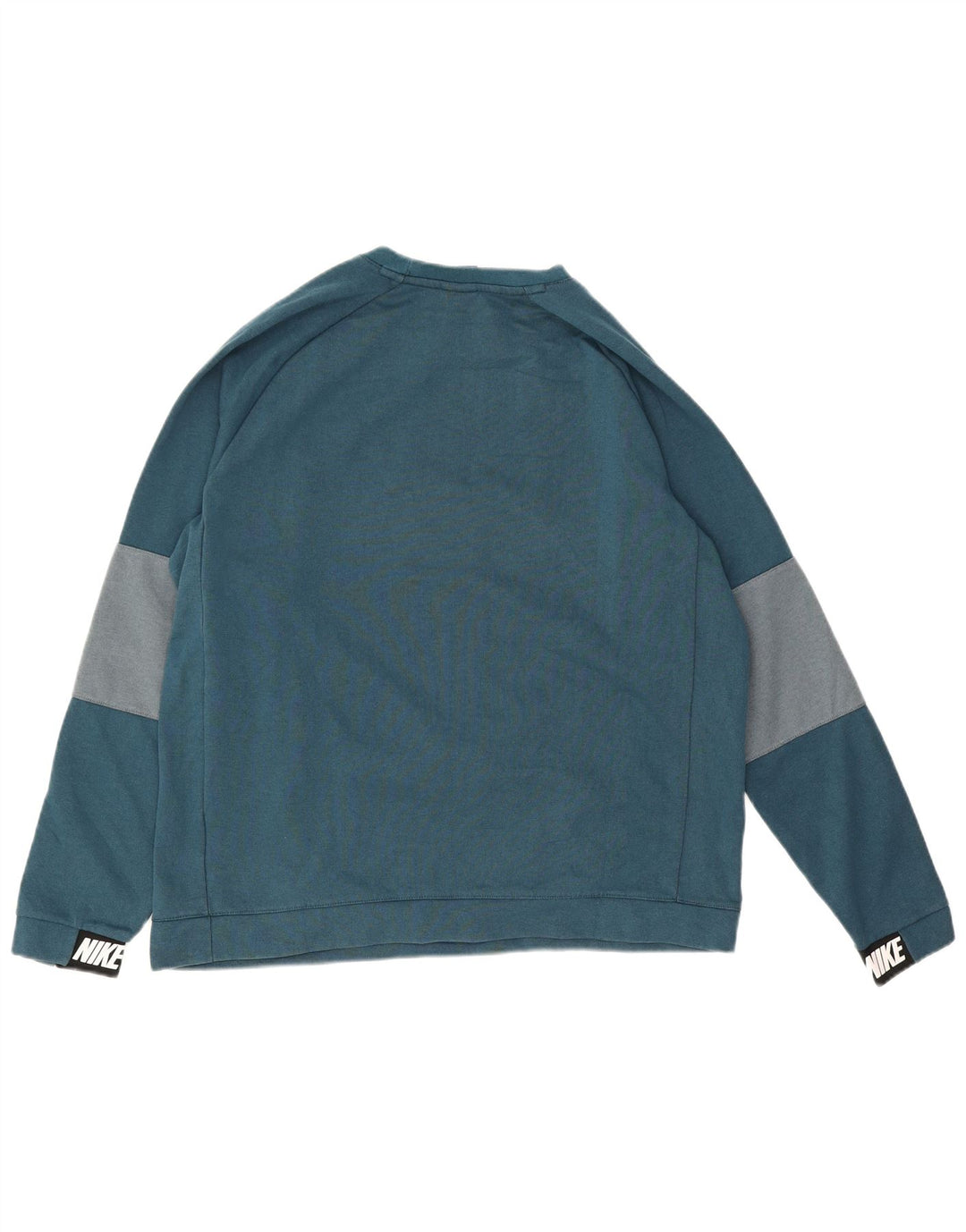 Nike Herren-Sweatshirt-Pullover, groß, blau, Farbblock