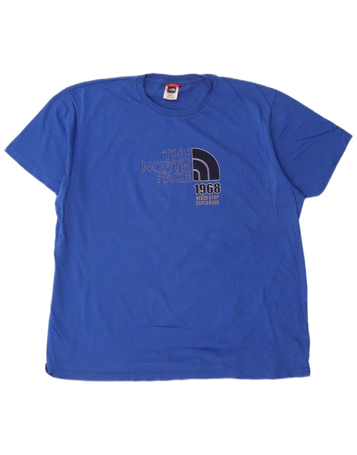 The North Face Herren Grafik-T-Shirt Top 2XL Blau Baumwolle