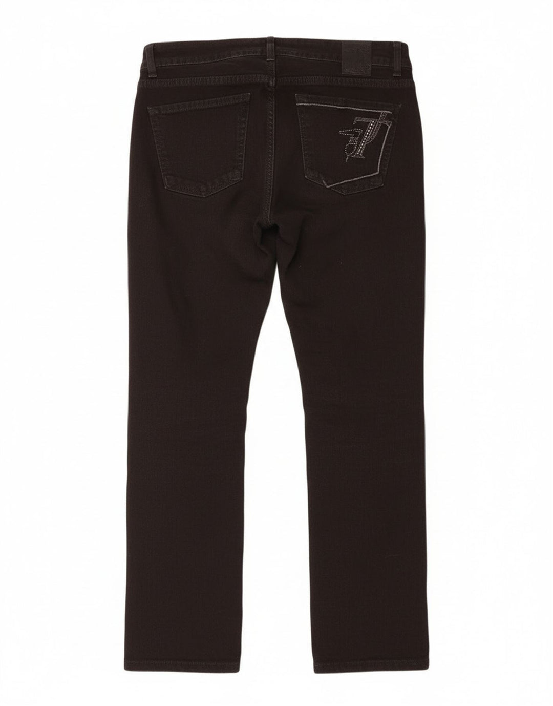 Trussardi Slim-Jeans für Damen, W28, L28, schwarze Baumwolle