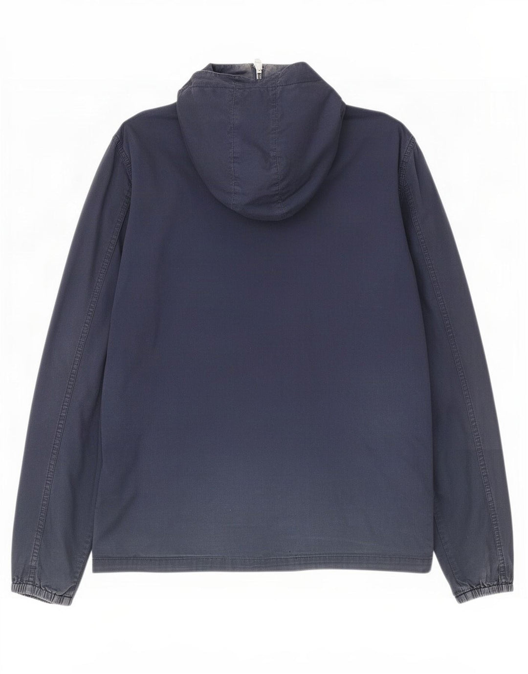 Pretty Green Herren-Bomberjacke mit Kapuze, UK 38, mittelmarineblaue Baumwolle
