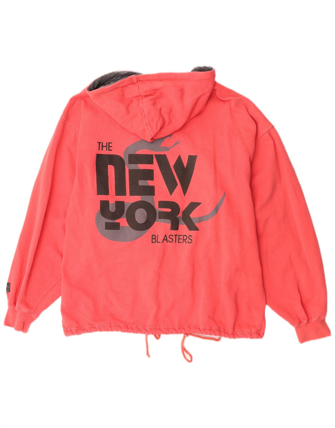 Uncle Sam Herren-Kapuzenpullover mit grafischem Reißverschluss, mittelrote Baumwolle