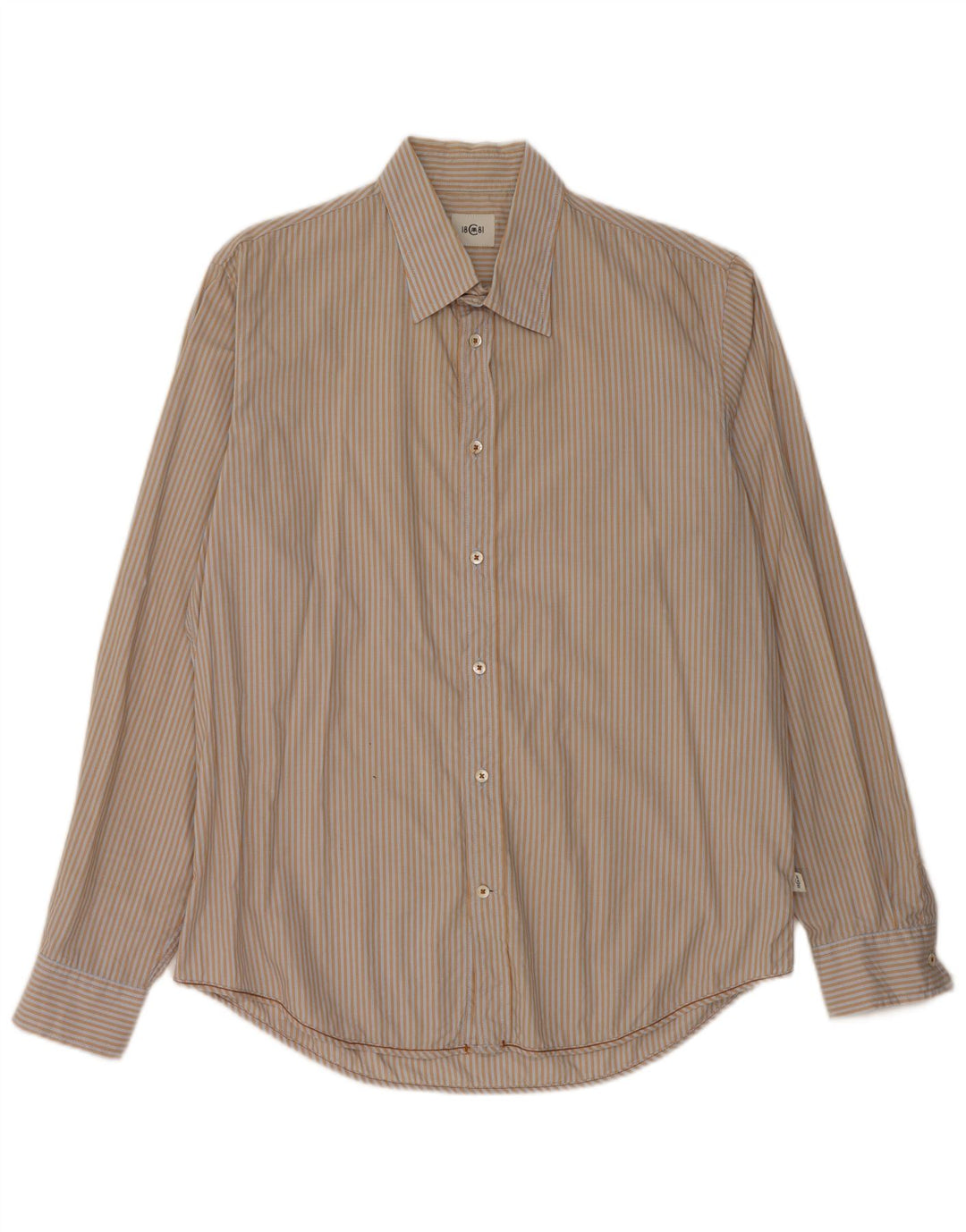 Cerruti 1881 Herrenhemd, groß, beige gestreift