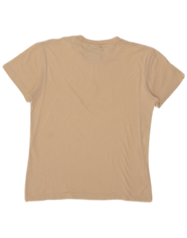 Adidas Damen Grafik T-Shirt Top UK 10 Small Beige