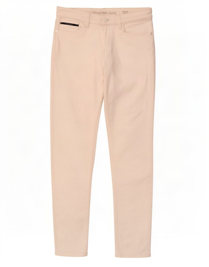 Calvin Klein Damen Skinny Jeans W28 L28 Weiß