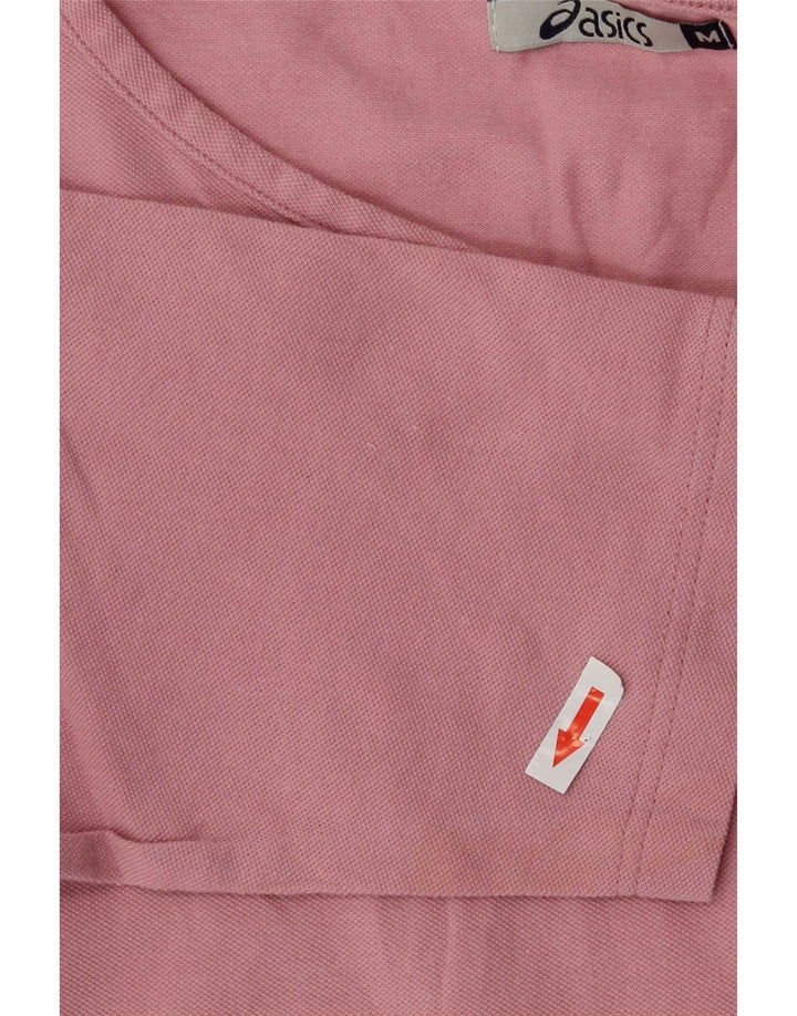Asics Damen-Top mit 3/4-Ärmeln, UK-Größe 12, Mittelrosa aus Baumwolle