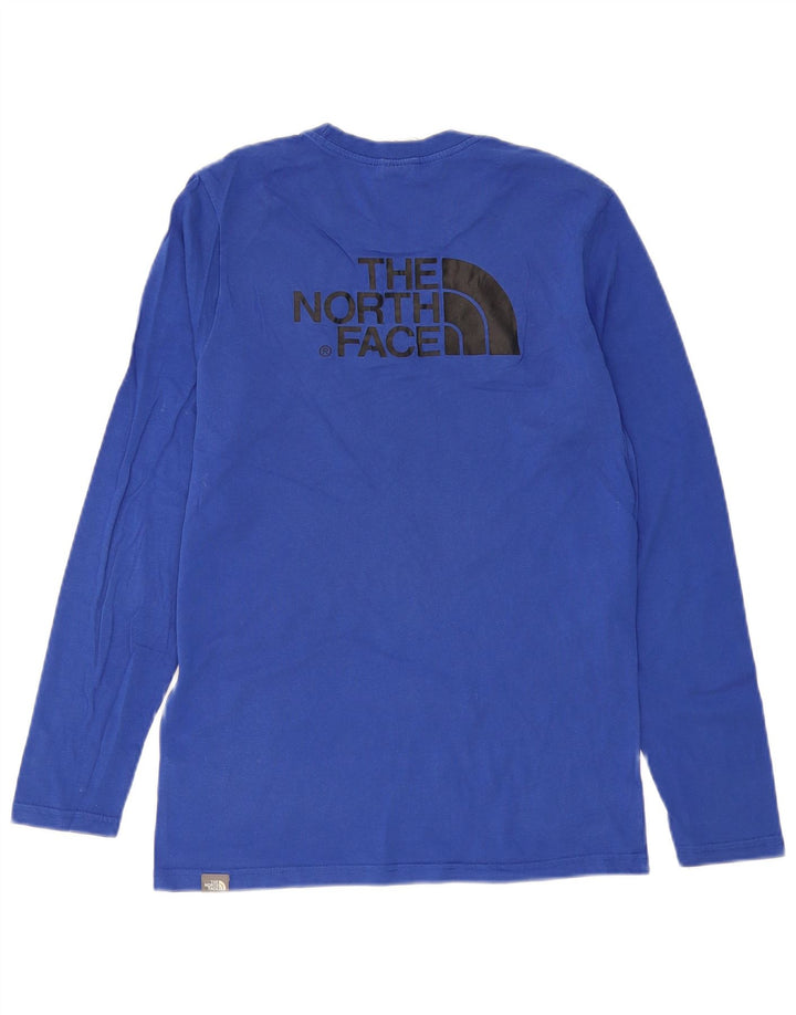 THE NORTH FACE Herren-Grafik-Oberteil, langärmelig, klein, blau, Baumwolle