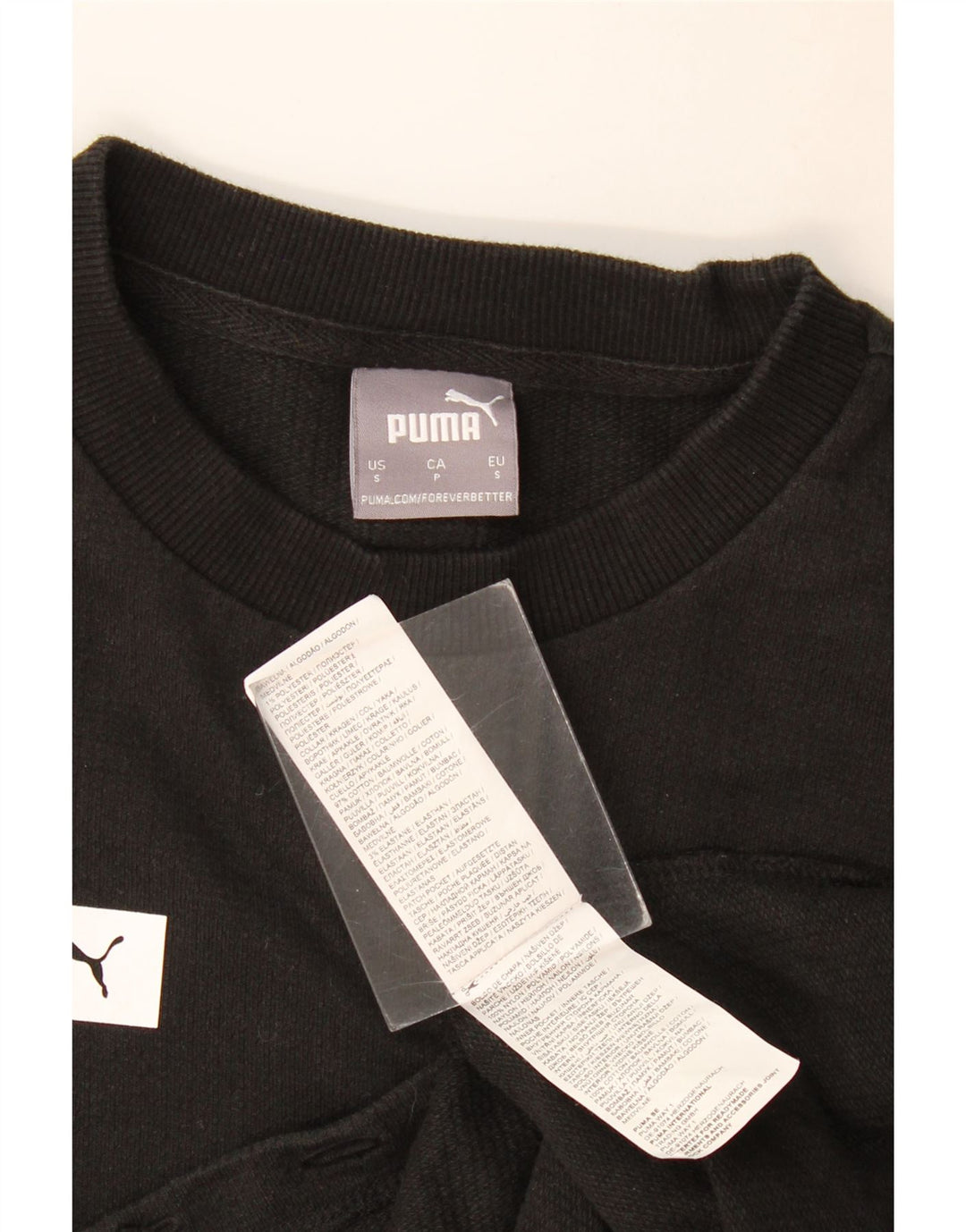 Puma Herren Grafik-Sweatshirt-Pullover, klein, schwarze Baumwolle