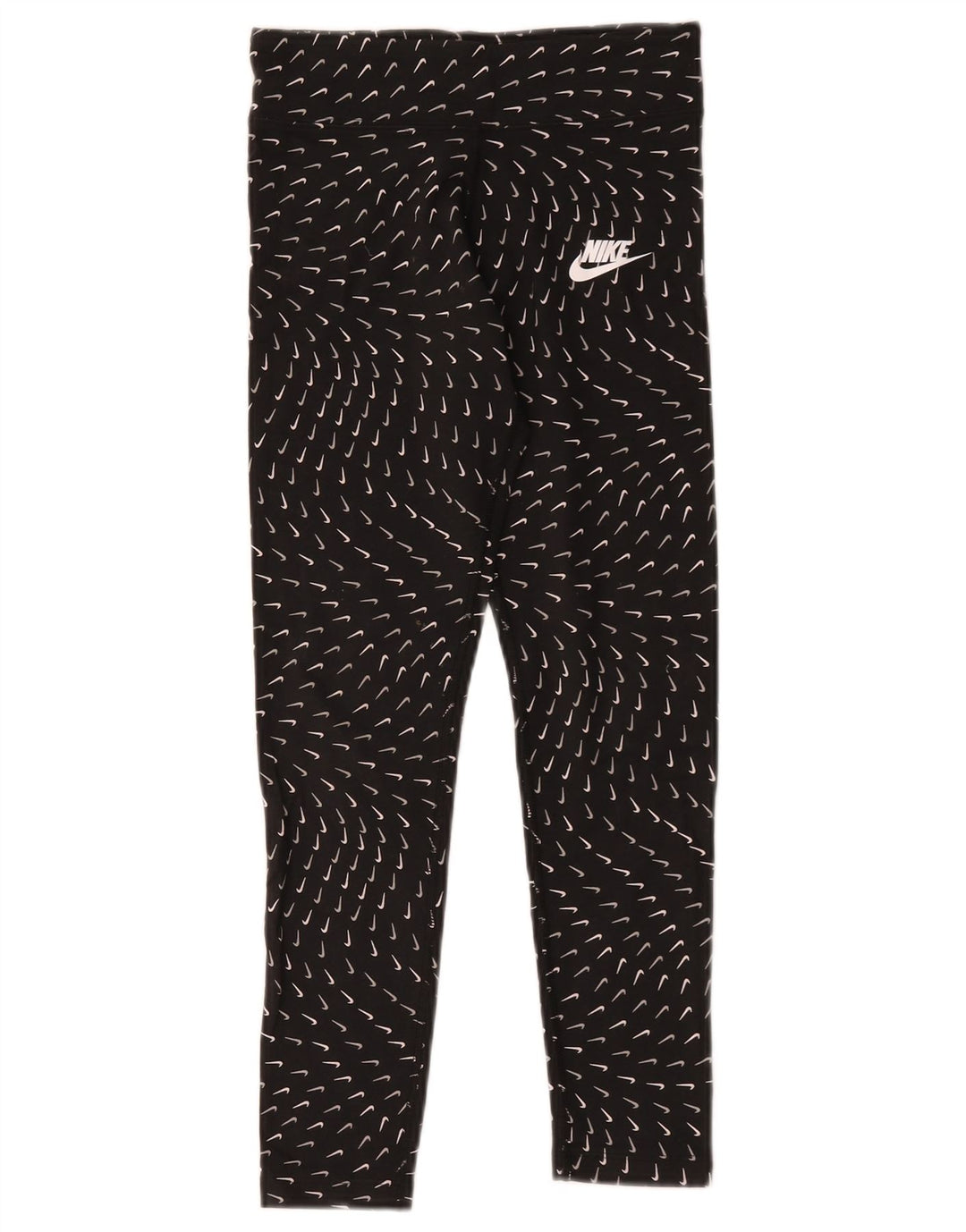 Nike Mädchen-Grafik-Leggings, 10–11 Jahre, mittelgroß, schwarze Baumwolle