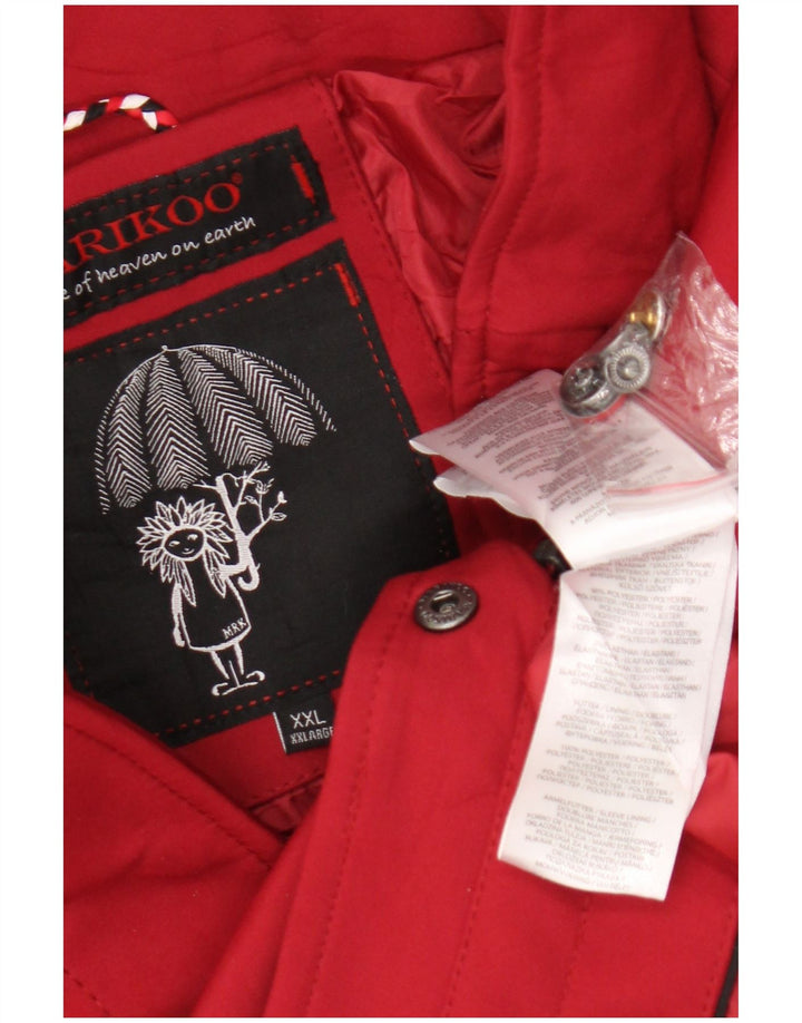 Marikoo Damen Kapuzenmantel UK 20 2XL Rot Polyester