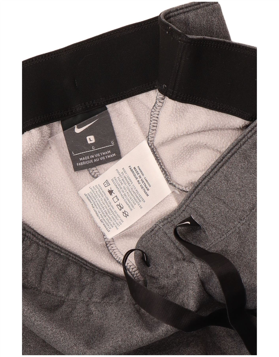 Nike Damen-Trainingshose, Größe 40, Größe L, grau, Polyester