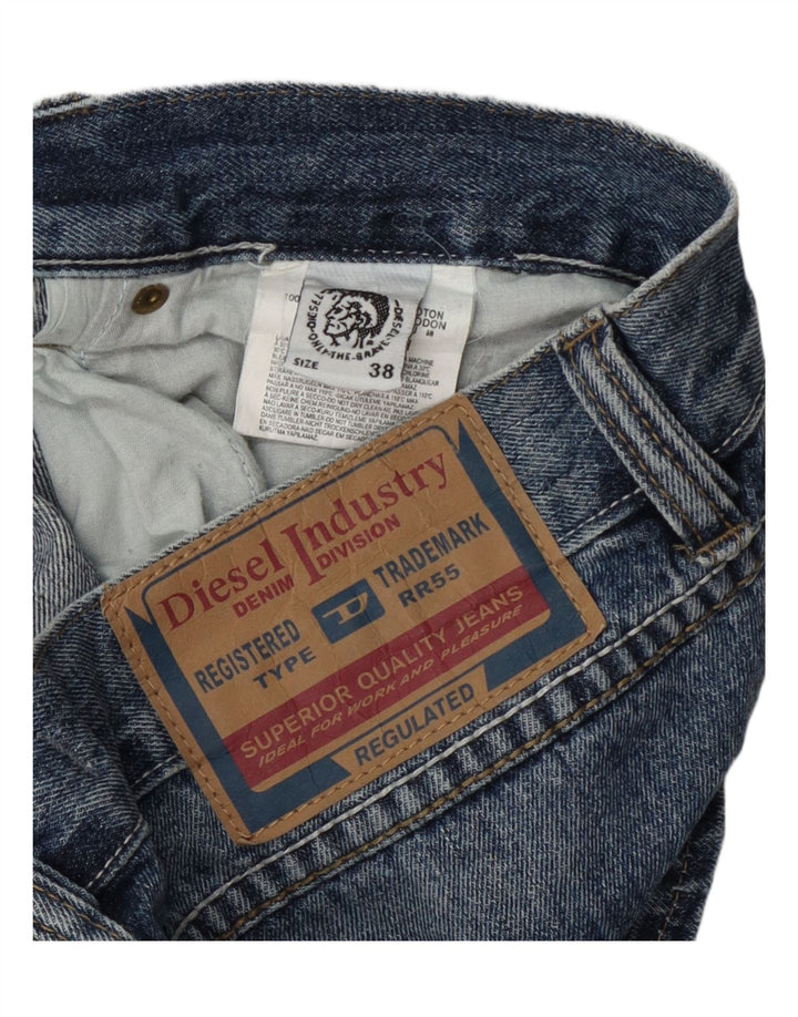 Diesel Herren Distressed Denim Shorts W38 XL Blaue Baumwolle