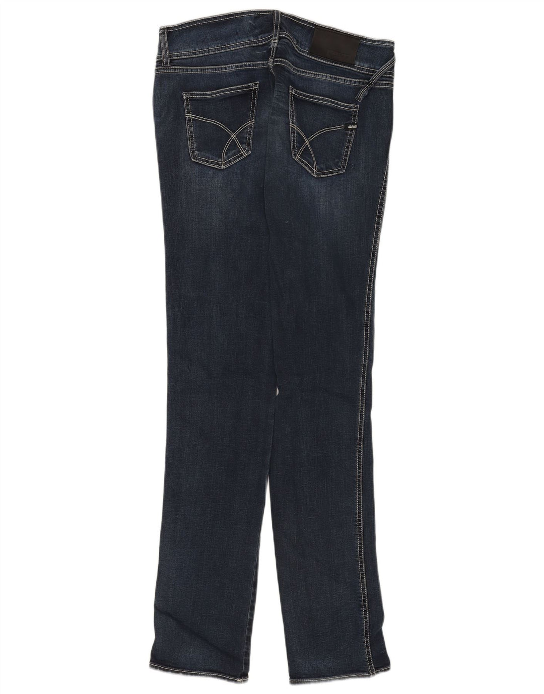 Gas Damen Slim Jeans W30 L34 Marineblaue Baumwolle