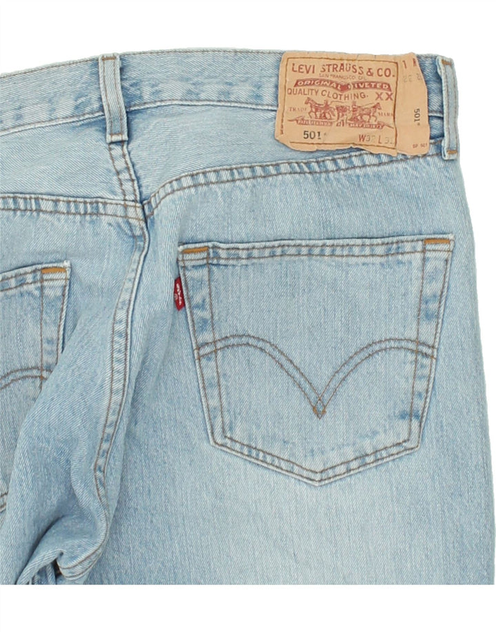 LEVI'S Herren 501 Straight Jeans W32 L32 Blaue Baumwolle