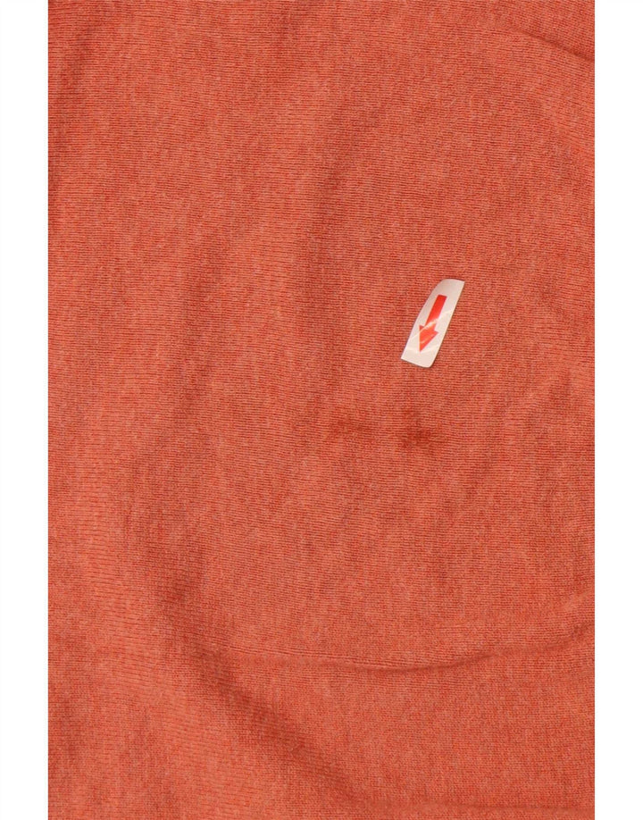Marks & Spencer Herren-Pullover mit Rundhalsausschnitt, XL, orange Baumwolle