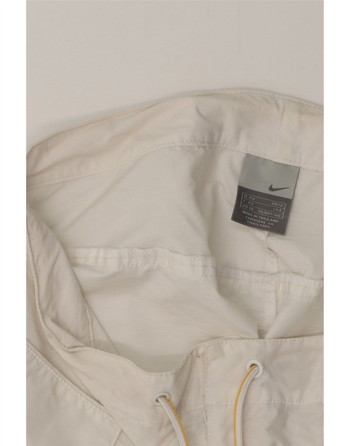 NIKE Damen Freizeitshorts UK 12 Medium W32 Weiß