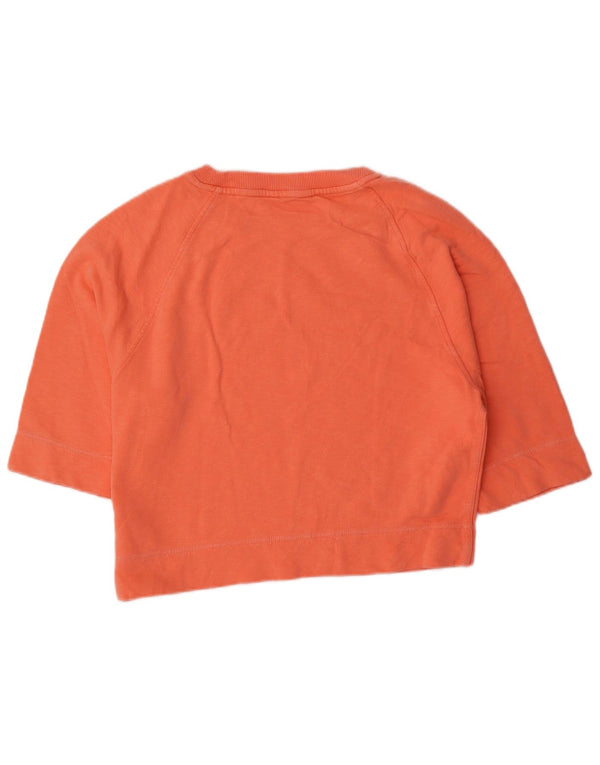 Tommy Hilfiger Damen-Sweatshirt mit 3/4-Ärmeln, Gr. 14, mittelorange
