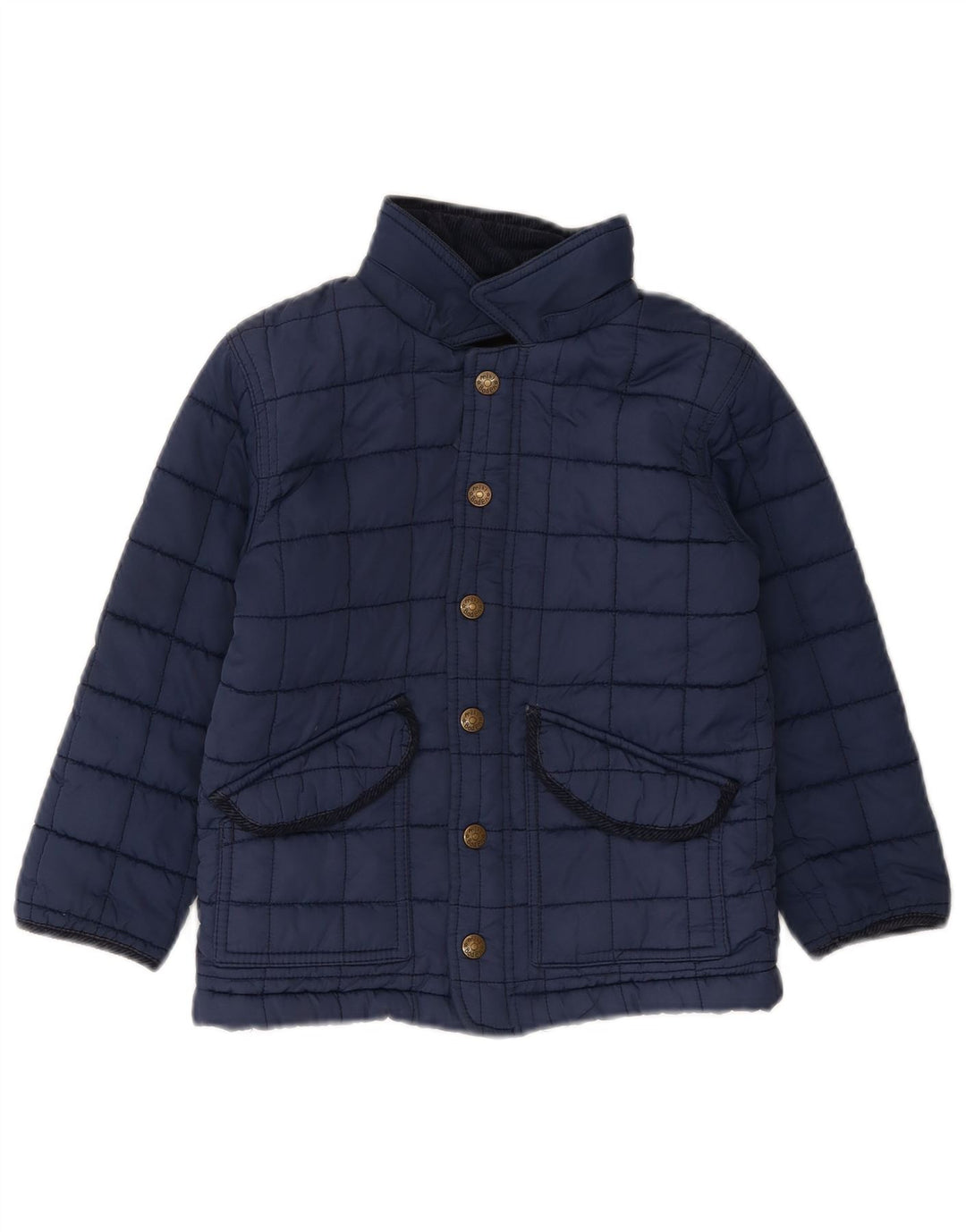 BODEN Boys Padded Jacket 5-6 Years Navy Blue Polyester