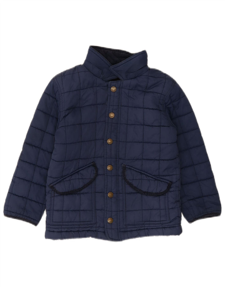 BODEN Boys Padded Jacket 5-6 Years Navy Blue Polyester