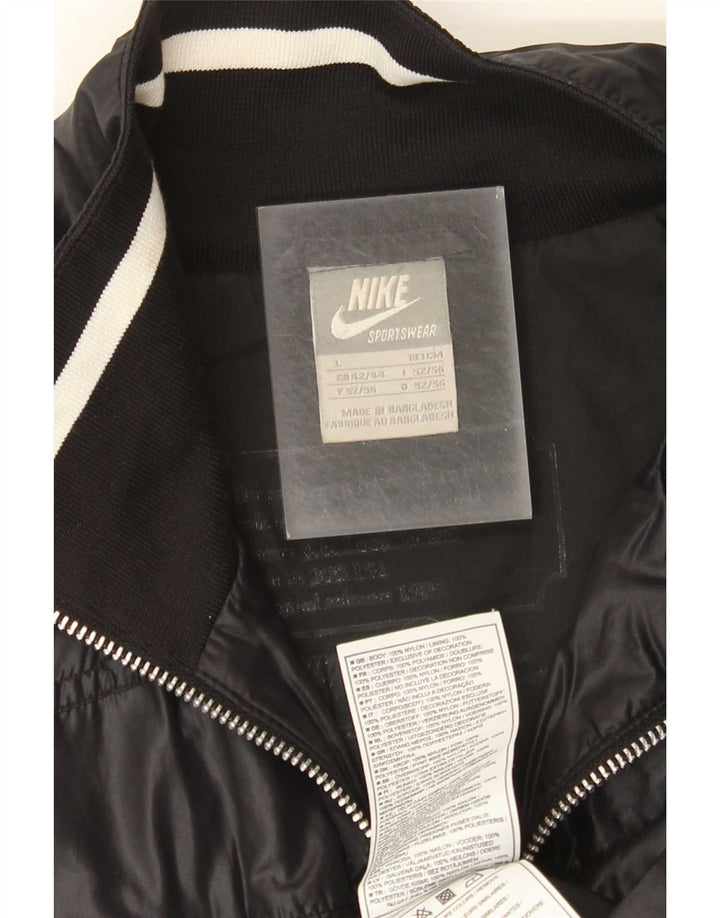 Nike Herren-Trainingsanzug-Top-Jacke, großes schwarzes Nylon