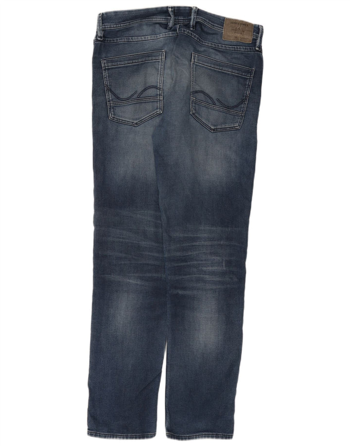 Jack & Jones Herren Slim Jeans W34 L34 Blaue Baumwolle