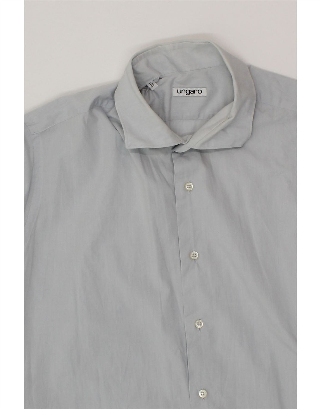 UNGARO Mens Shirt Size 17 43 XL Blue Cotton Vintage Ungaro and Second-Hand Ungaro from Messina Hembry 