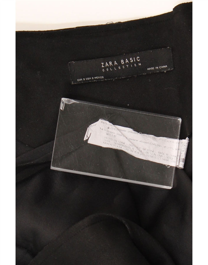 ZARA Damen-Blazer, übergroß, 3/4-Ärmel, offen, Gr. 10, Schwarz