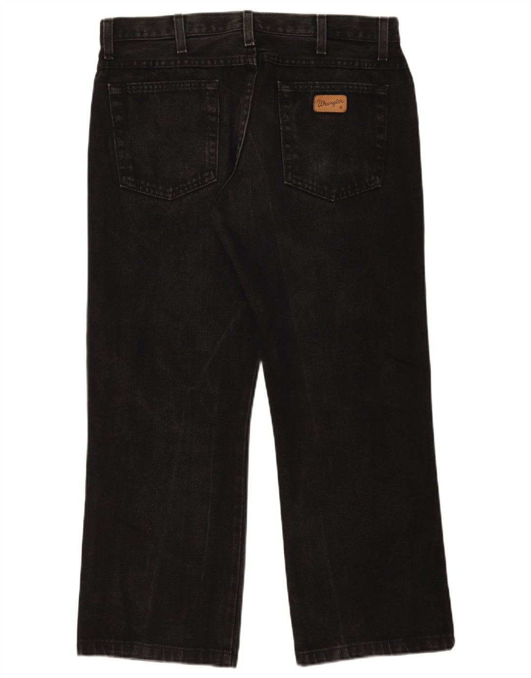 Wrangler Herren Bootcut Jeans W34 L27 Schwarze Baumwolle