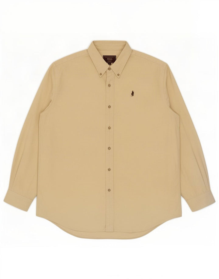 Marlboro Classics Herrenhemd 2XL Beige Baumwolle