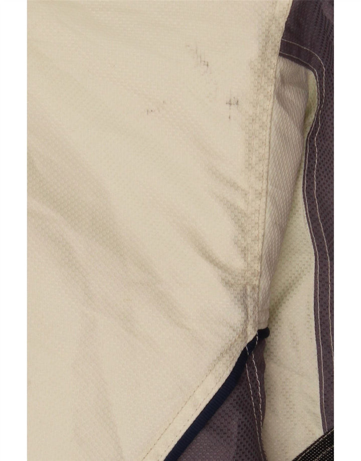 Gierre Herren-Skijacke mit Kapuze IT 48 Medium Off White Colourblock Polyester