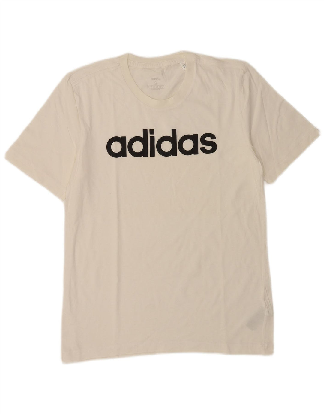 Adidas Herren Grafik T-Shirt Top Small Weiß Baumwolle