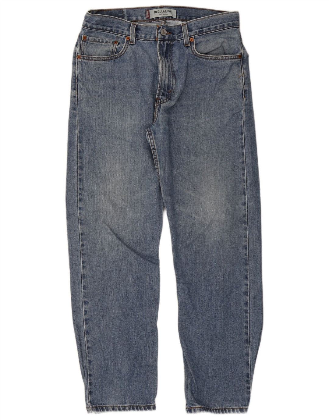 Levi's Herren 505 Regular Fit Straight Jeans W34 L30 Blaue Baumwolle