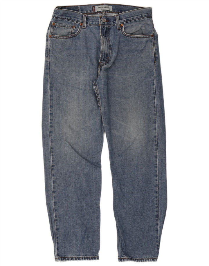 Levi's Herren 505 Regular Fit Straight Jeans W34 L30 Blaue Baumwolle
