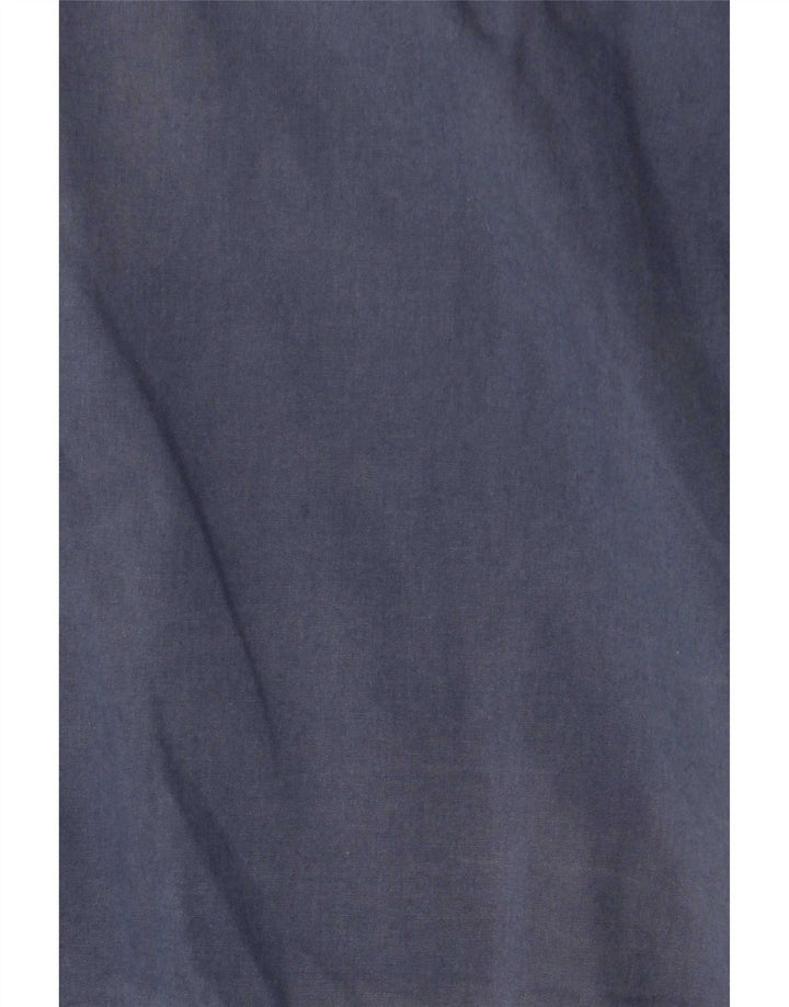 Calvin Klein Jeans Herren-Kurzarmhemd aus mittelblauer Baumwolle