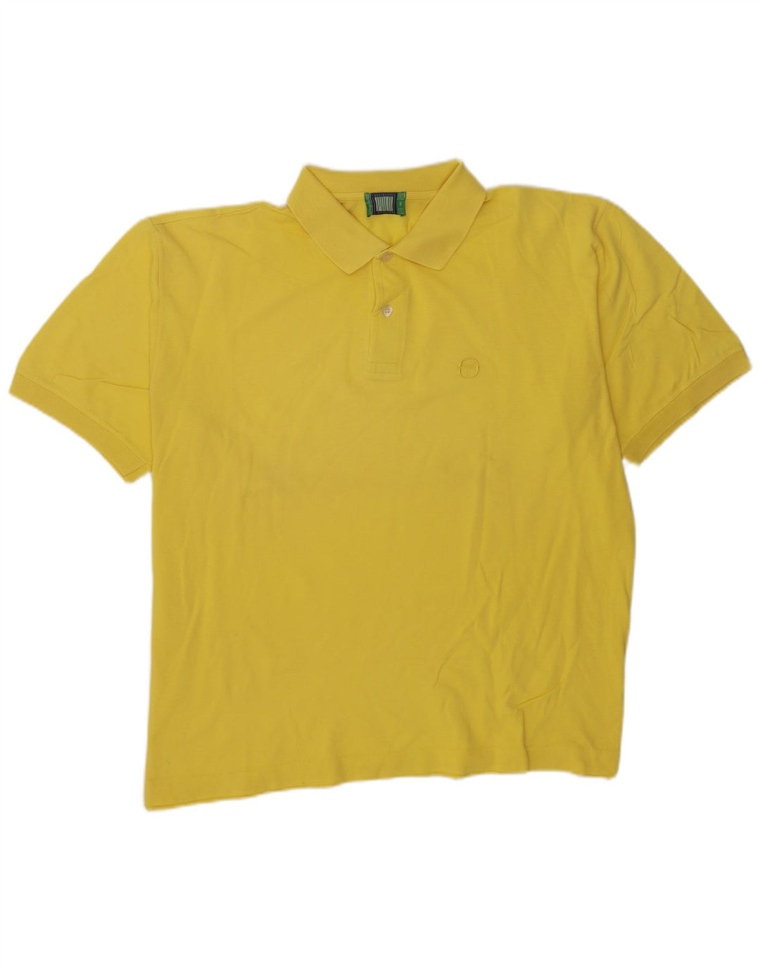 Sergio Tacchini Herren Poloshirt 2XL Gelb Baumwolle