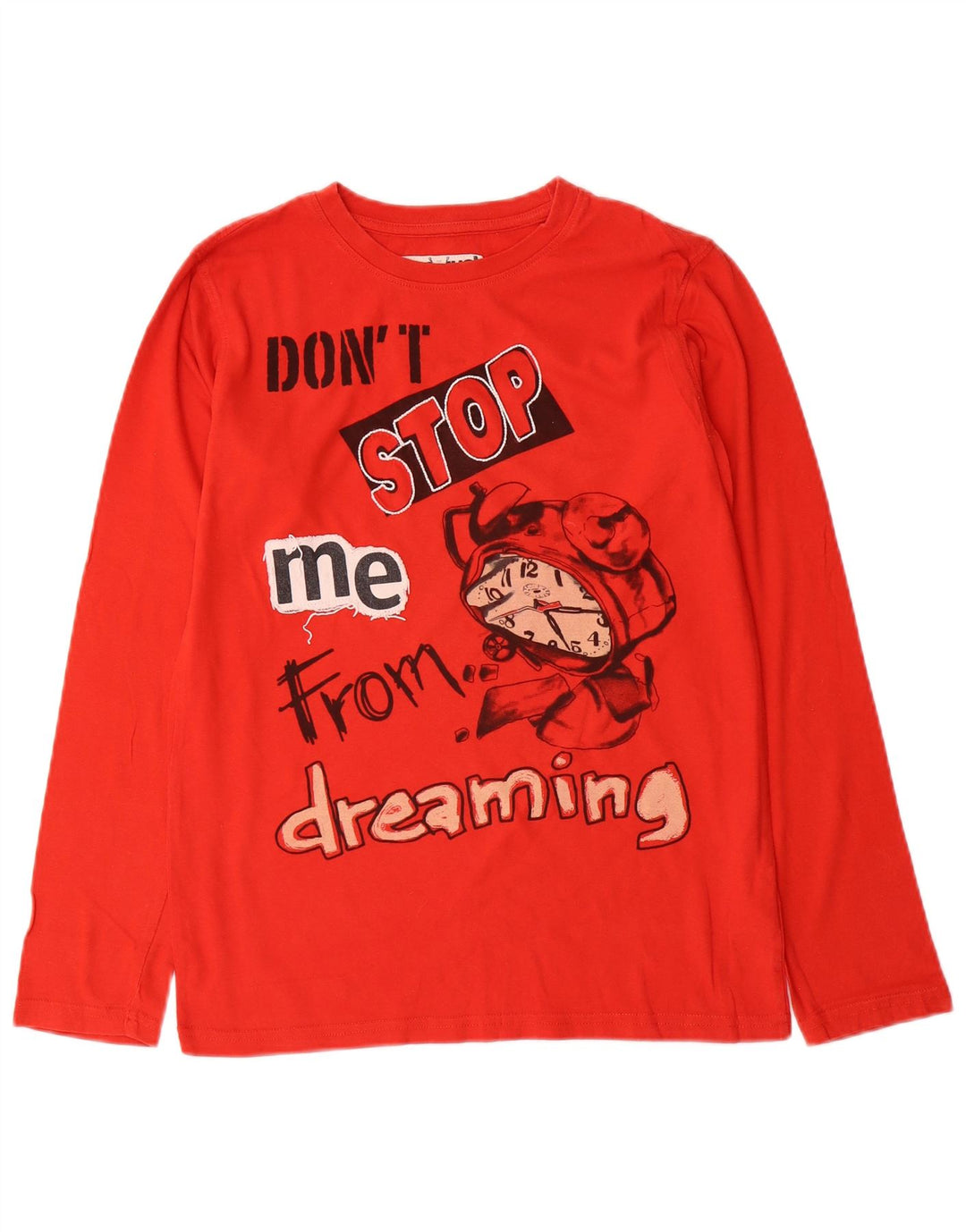 Desigual Jungen Graphic Top Langarm 13–14 Jahre rote Baumwolle