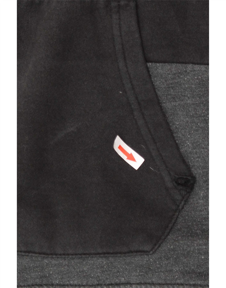 Volcom Herren-Kapuzenpullover mit Reißverschluss, groß, Schwarz, Farbblock