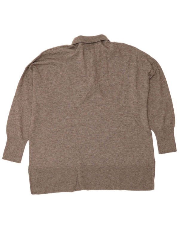 ZARA Damen Rollkragenpullover aus mittelbrauner Wolle