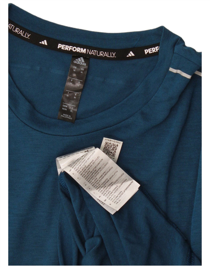 Adidas Herren Aeroready T-Shirt Top Mittelblaues Polyester