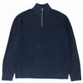 Marks & Spencer Herren-Pullover mit Reißverschluss am Hals, 3XL, Marineblau, Polyester