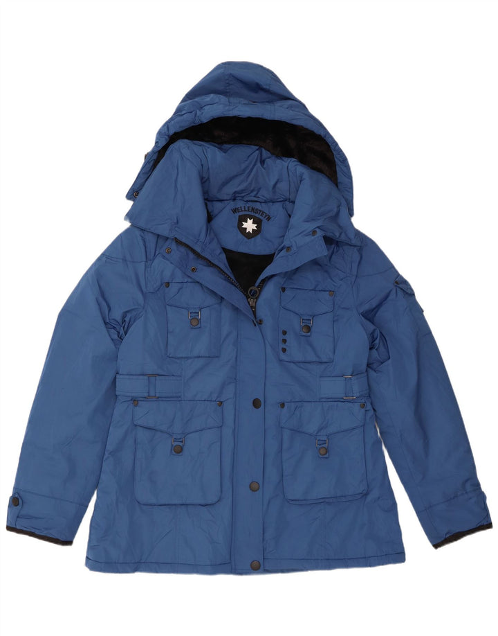 Wellensteyn Damen Wattierte Jacke mit Kapuze UK 20 2XL Blau Polyamid