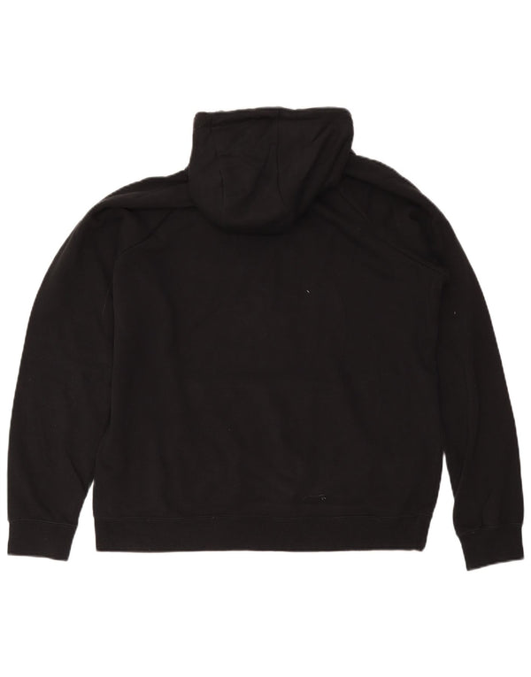 Nike Damen Kapuzenpullover UK 16 Large Schwarz Baumwolle