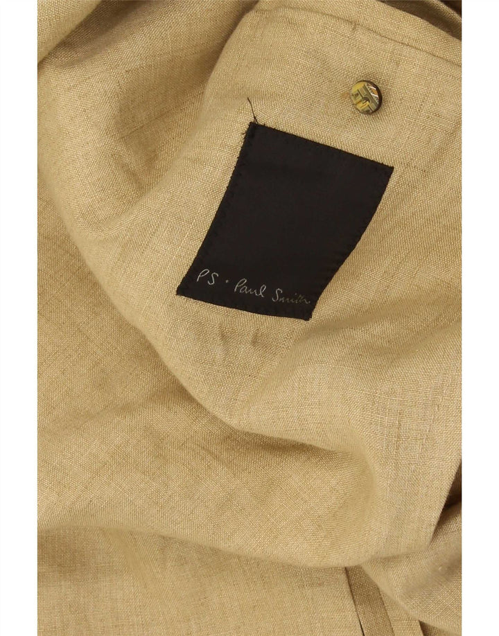 Paul Smith Herren 3-Knopf-Blazerjacke UK 44 2XL Beige Leinen