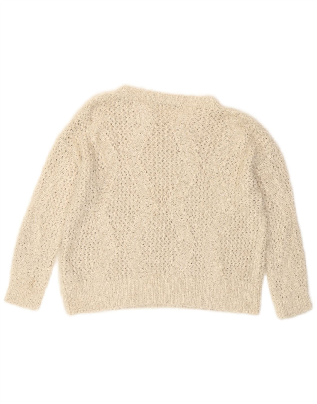 Marks & Spencer Damen-Pullover mit U-Boot-Ausschnitt, Größe 44, Off-White